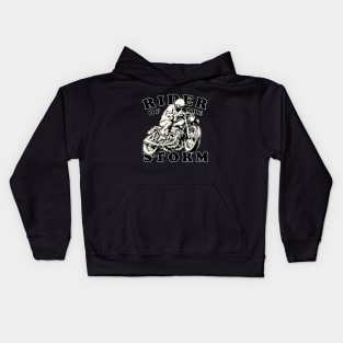 Rider of the storm ( Cafe Racer Edit ) Kids Hoodie